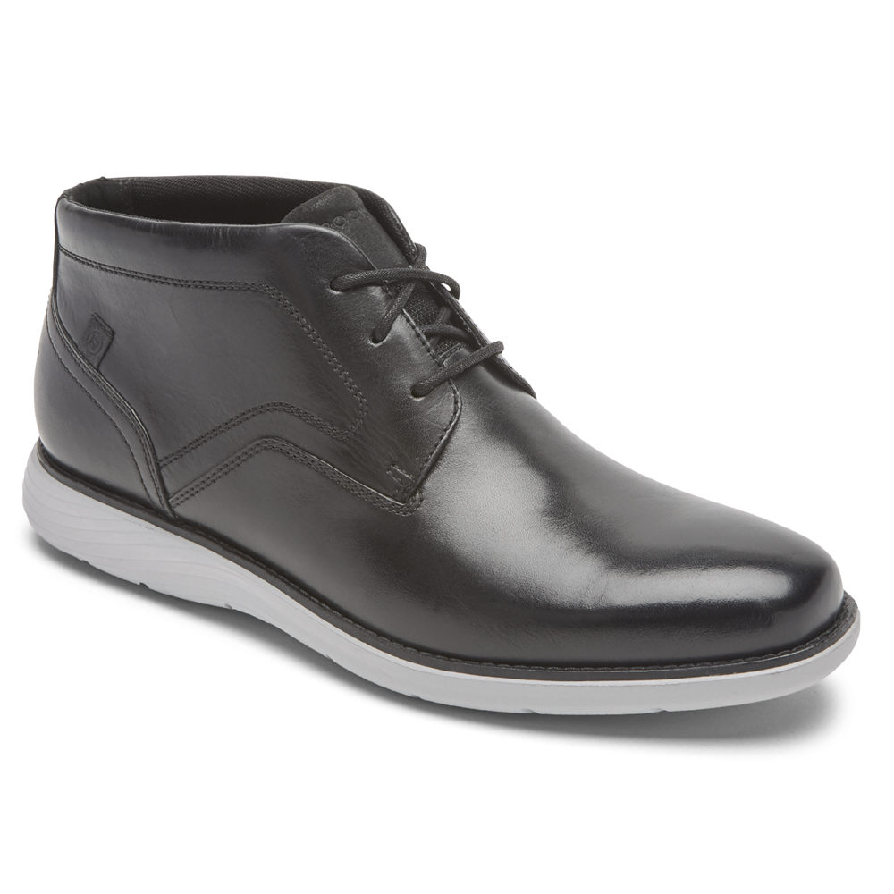 Botas Rockport Homem Pretas - Garett Chukka - 24903RAJI